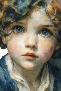 Colorful Painted Child Vinyl Car Decal Sticker – Waterproof & UV-Resistant 8"