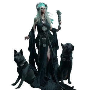 Goddess Hecate Vinyl Car Decal Sticker – Waterproof & UV-Resistant 8" Goddess Hecate Vinyl Car Decal Sticker – Waterproof & UV-Resistant 8"