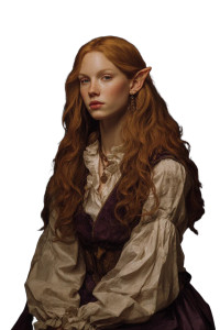 Victorian Elf Woman V3 Vinyl Car Decal Sticker – Waterproof & UV-Resistant 8"