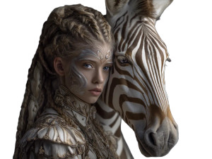 Zebra Centaur V2 Vinyl Car Decal Sticker – Waterproof & UV-Resistant 8"