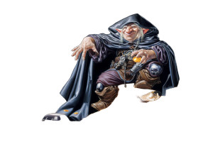 Sinister Dwarf Warlock Vinyl Car Decal Sticker – Waterproof & UV-Resistant 8"