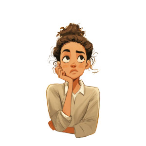 Worried Teacher Vinyl Car Decal Sticker – Waterproof & UV-Resistant 8"