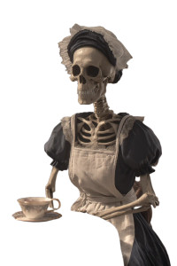 Skeleton Grandma Vinyl Car Decal Sticker – Waterproof & UV-Resistant 8"