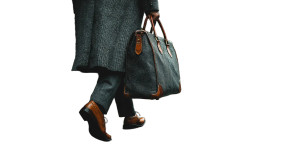 Business Man Walking Vinyl Car Decal Sticker – Waterproof & UV-Resistant 8"