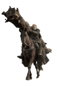 Elderly Warrior Riding Vinyl Car Decal Sticker – Waterproof & UV-Resistant 8"