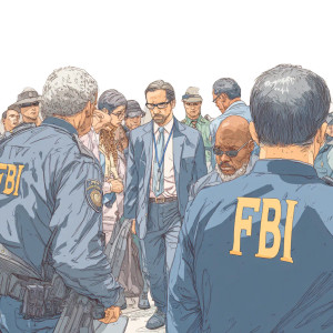 Fbi Arresting Judge Vinyl Car Decal Sticker – Waterproof & UV-Resistant 8"