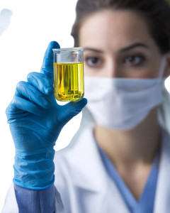 Lab Scientist Inspecting Vinyl Car Decal Sticker – Waterproof & UV-Resistant 8"