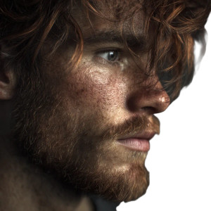 Male Portrait Vinyl Car Decal Sticker – Waterproof & UV-Resistant 8"