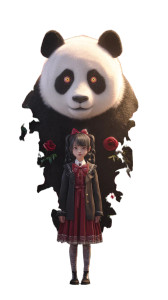Panda And Girl Vinyl Car Decal Sticker – Waterproof & UV-Resistant 8" Panda And Girl Vinyl Car Decal Sticker – Waterproof & UV-Resistant 8"
