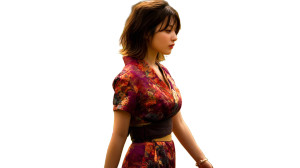 Japanese Woman Walking V3 Vinyl Car Decal Sticker – Waterproof & UV-Resistant 8"