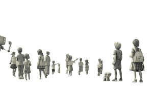 Kids Having Fun Vinyl Car Decal Sticker – Waterproof & UV-Resistant 8"