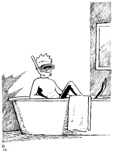 Snorkel Diver Vinyl Car Decal Sticker – Waterproof & UV-Resistant 8"