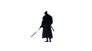 Lone Cyber Samurai Vinyl Car Decal Sticker – Waterproof & UV-Resistant 8"