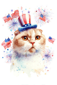 Festive Scottish Fold Vinyl Car Decal Sticker – Waterproof & UV-Resistant 8"