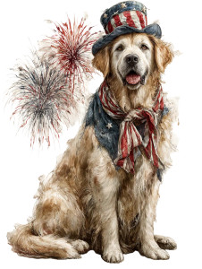 Patriotic Golden Retriever Vinyl Car Decal Sticker – Waterproof & UV-Resistant 8" Patriotic Golden Retriever Vinyl Car Decal Sticker – Waterproof & UV-Resistant 8"