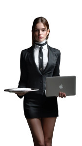 Elegant Businesswoman V2 Vinyl Car Decal Sticker – Waterproof & UV-Resistant 8"