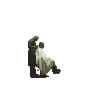 Dark Surreal Barber Vinyl Car Decal Sticker – Waterproof & UV-Resistant 8"