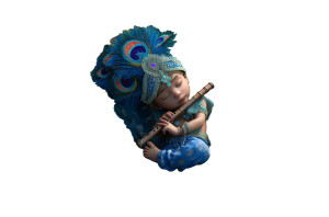 Baby Krishna Sleeping V2 Vinyl Car Decal Sticker – Waterproof & UV-Resistant 8"