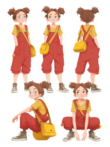 Cartoon Character Design V2 Vinyl Car Decal Sticker – Waterproof & UV-Resistant 8"