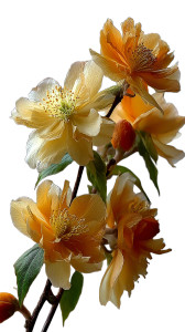 Flowers V4 Vinyl Car Decal Sticker – Waterproof & UV-Resistant 8"