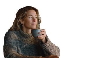 Woman On Laptop V2 Vinyl Car Decal Sticker – Waterproof & UV-Resistant 8"