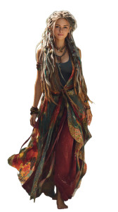 Bohemian Woman Portrait Vinyl Car Decal Sticker – Waterproof & UV-Resistant 8"