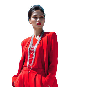 Fashionable Urban Woman V3 Vinyl Car Decal Sticker – Waterproof & UV-Resistant 8"