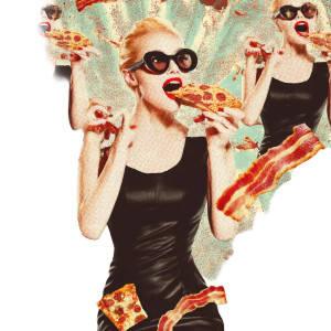 Chic Pizza Bite Vinyl Car Decal Sticker – Waterproof & UV-Resistant 8"