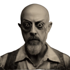 Old Man Portrait V7 Vinyl Car Decal Sticker – Waterproof & UV-Resistant 8"