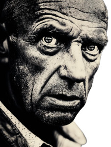 Elderly Man Portrait V11 Vinyl Car Decal Sticker – Waterproof & UV-Resistant 8"