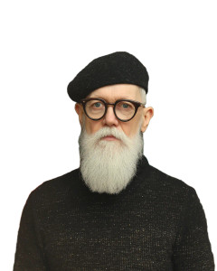 Stylish Elderly Gentleman Vinyl Car Decal Sticker – Waterproof & UV-Resistant 8"