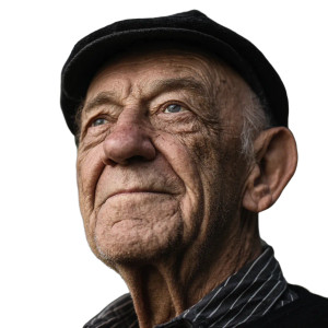 Wise Elderly Man V6 Vinyl Car Decal Sticker – Waterproof & UV-Resistant 8"