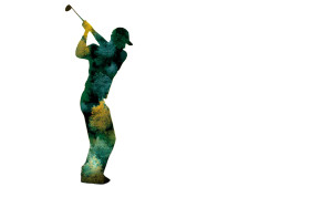 Golfer Silhouette Swing Vinyl Car Decal Sticker – Waterproof & UV-Resistant 8"