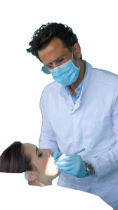 Dentist Cleaning Teeth Vinyl Car Decal Sticker – Waterproof & UV-Resistant 8"