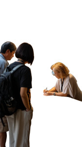 Korean Couple Travel Vinyl Car Decal Sticker – Waterproof & UV-Resistant 8"