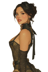 Regal Fantasy Portrait Vinyl Car Decal Sticker – Waterproof & UV-Resistant 8"