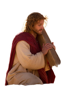 Jesus Carrying Cross V3 Vinyl Car Decal Sticker – Waterproof & UV-Resistant 8"