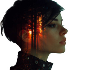 Goth Steampunk Girl Vinyl Car Decal Sticker – Waterproof & UV-Resistant 8"