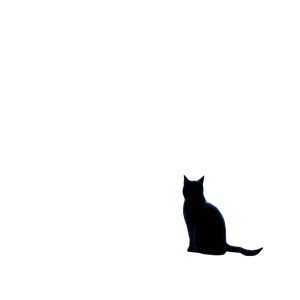 Moonlit Black Cat Vinyl Car Decal Sticker – Waterproof & UV-Resistant 8"