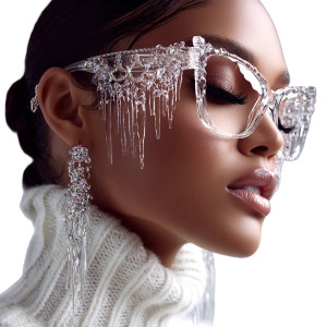 Futuristic Fashion Model V32 Vinyl Car Decal Sticker – Waterproof & UV-Resistant 8"