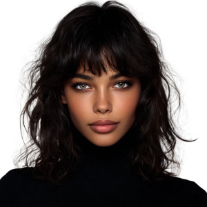 Serene Young Woman V3 Vinyl Car Decal Sticker – Waterproof & UV-Resistant 8"