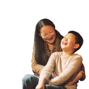 Joyful Mother-Son Vinyl Car Decal Sticker – Waterproof & UV-Resistant 8"