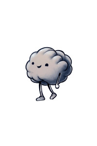 Cute Brain Character Vinyl Car Decal Sticker – Waterproof & UV-Resistant 8" Cute Brain Character Vinyl Car Decal Sticker – Waterproof & UV-Resistant 8"