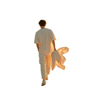 Lone Beach Walker V4 Vinyl Car Decal Sticker – Waterproof & UV-Resistant 8"