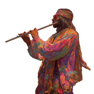 Psychedelic Alien Hippie Vinyl Car Decal Sticker – Waterproof & UV-Resistant 8"