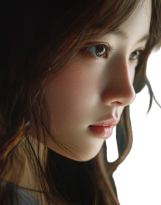 少女 肌質感 Vinyl Car Decal Sticker – Waterproof & UV-Resistant 8"