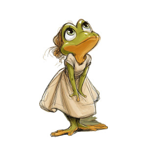 Frog Girl Vinyl Car Decal Sticker – Waterproof & UV-Resistant 8" Frog Girl Vinyl Car Decal Sticker – Waterproof & UV-Resistant 8"