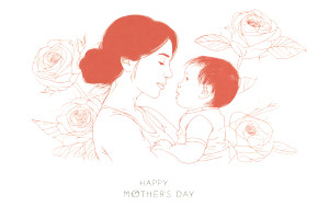 Mother And Child V30 Vinyl Car Decal Sticker – Waterproof & UV-Resistant 8"