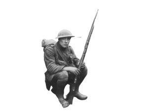 Shell-Shocked Soldier Vinyl Car Decal Sticker – Waterproof & UV-Resistant 8"