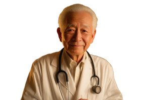 Elderly Doctor Portrait Vinyl Car Decal Sticker – Waterproof & UV-Resistant 8" Elderly Doctor Portrait Vinyl Car Decal Sticker – Waterproof & UV-Resistant 8"